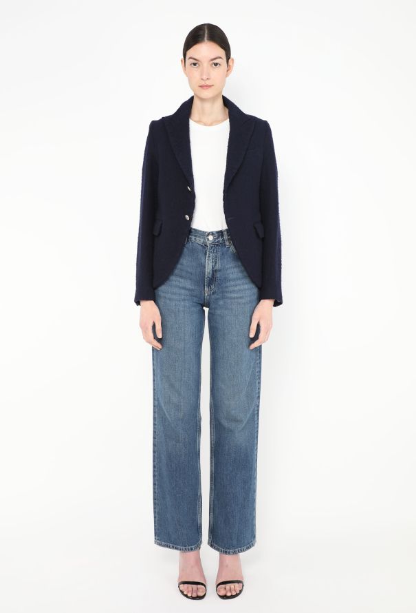 Comme des Garçons Bouclé Pleated-Back Blazer - 2