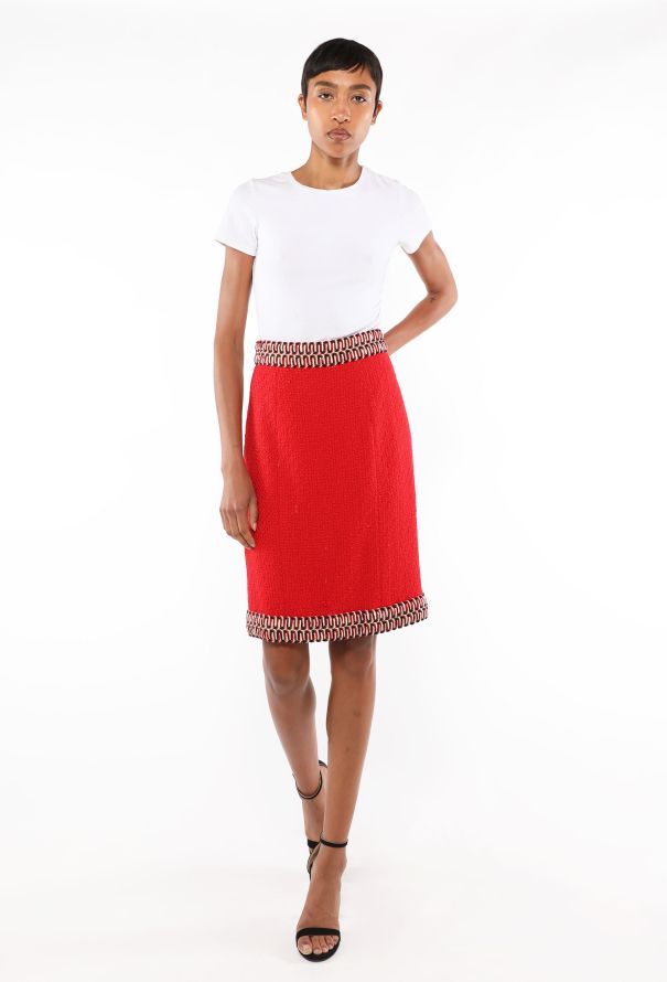Chanel Tweed Braided Skirt, F/W 1990 - 1