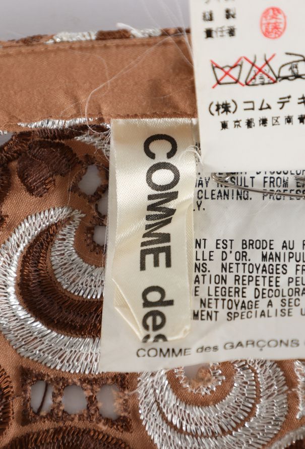 Comme des Garçons Floral Embroidered Wrap Skirt, 1999 - 5