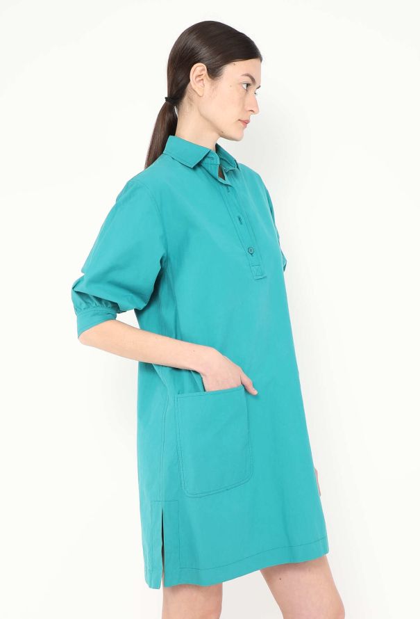 Saint Laurent Vintage Cotton Poplin Shift Dress - 4 Saint Laurent Vintage Cotton Poplin Shift Dress - 4