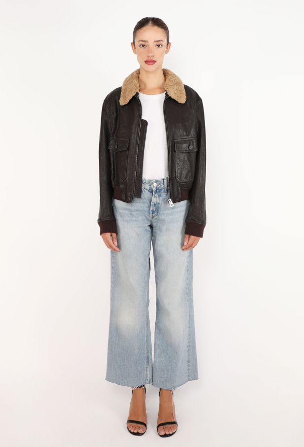 Dior Painted Leather Aviator Jacket, Pre-Fall 2024 - 5