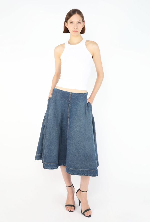Khaite Renta Denim Skirt, 2025 - 1