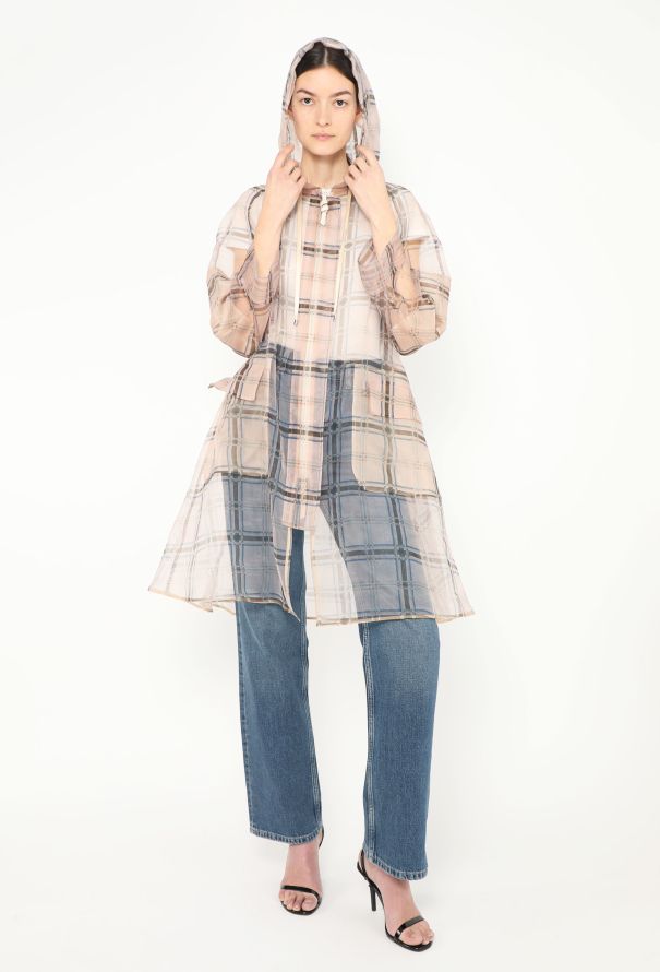 Fendi Organza Hooded Parka Jacket - 1
