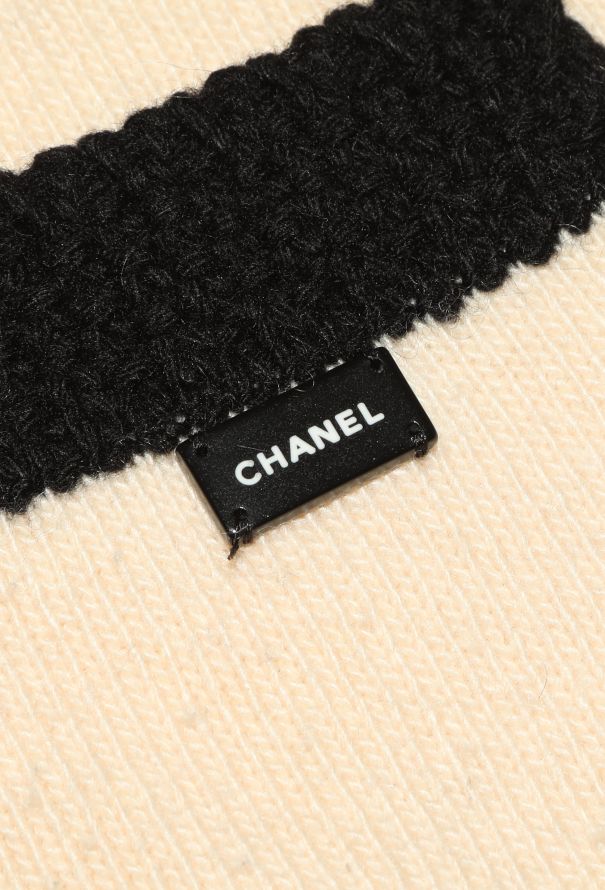 Chanel Woven Trim Cashmere Cardigan - 6 Chanel Woven Trim Cashmere Cardigan - 6