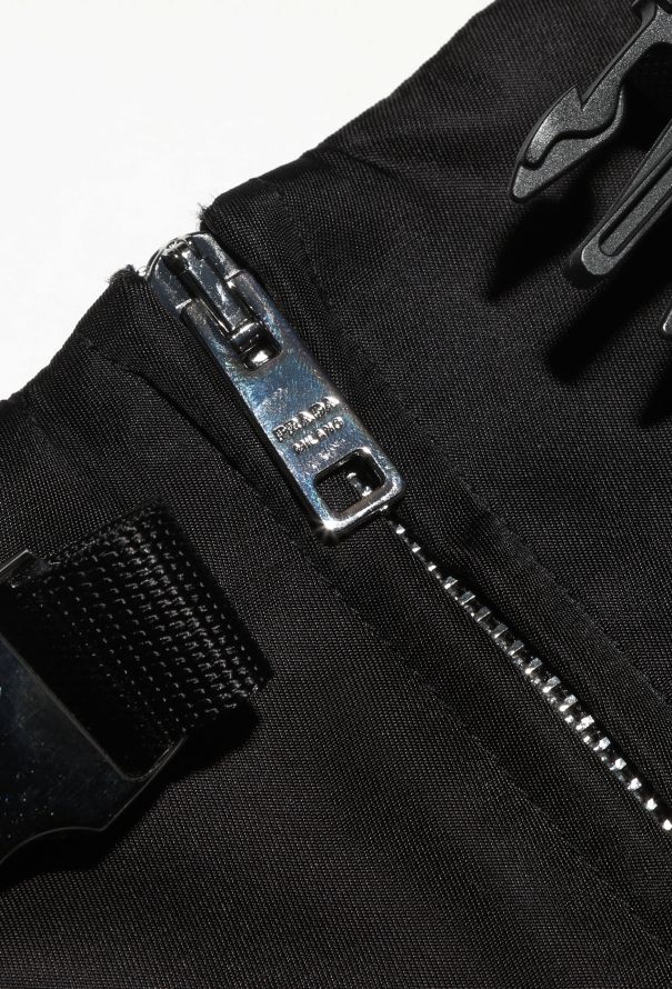 Prada 2020 Re-Nylon Peplum Buckle Belt - 7