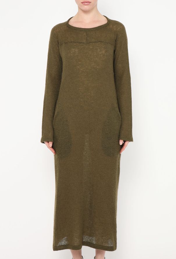 Yohji Yamamoto 2023 Knit Pocket Dress - 2 Yohji Yamamoto 2023 Knit Pocket Dress - 2