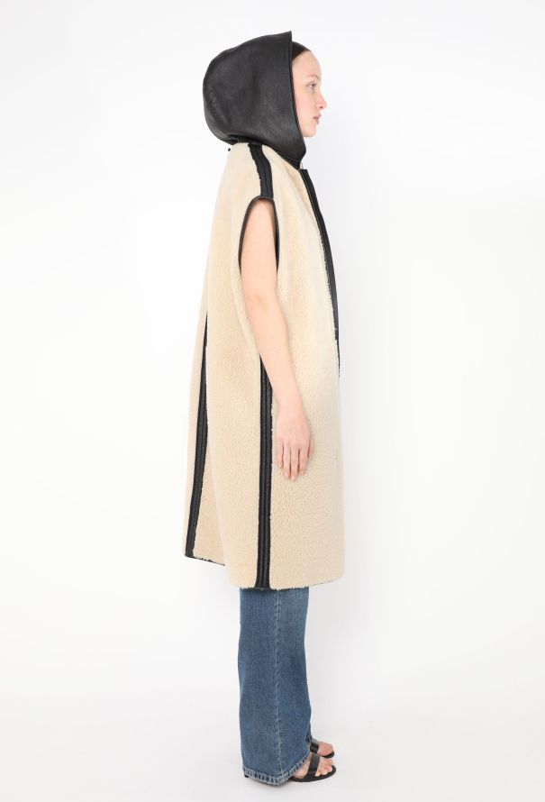 Céline Fall 2010 Shearling Hooded Vest - 6
