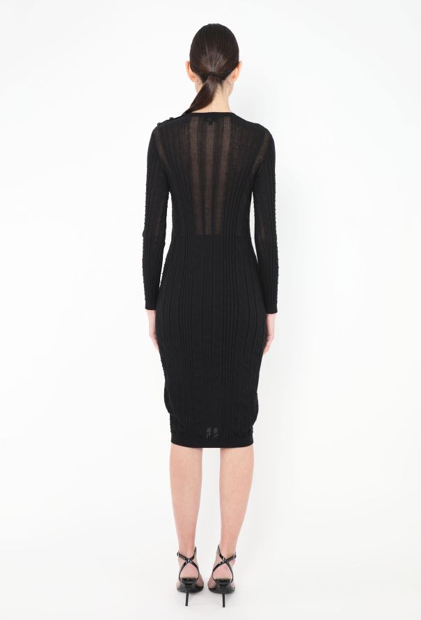 Chanel 2022 Ribbed Bodycon Dress - 4 Chanel 2022 Ribbed Bodycon Dress - 4