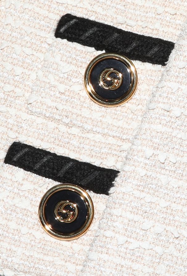 Gucci 2018 Tweed Emblem Jacket - 7