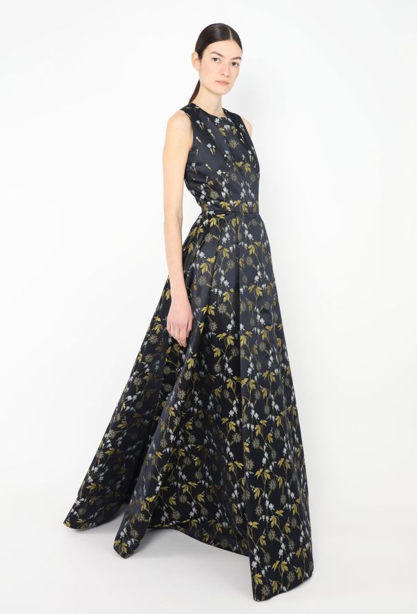 Alexander McQueen 2015 Jacquard Charmeuse Gown - 1