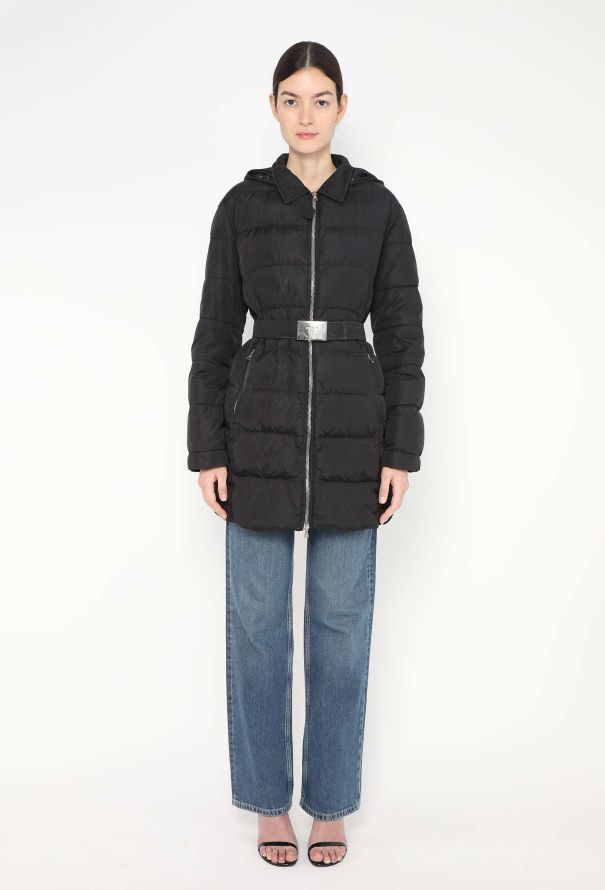 Prada Late '90s Belted Down Puffer Coat - 3 Prada Late '90s Belted Down Puffer Coat - 3
