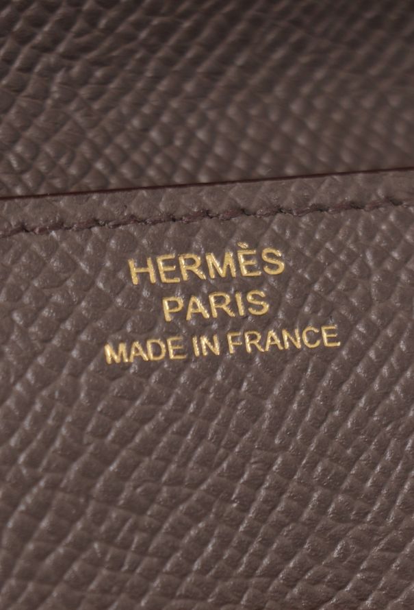 Hermès Etoupe Epsom Clic 10 Wallet - 11 Hermès Etoupe Epsom Clic 10 Wallet - 11