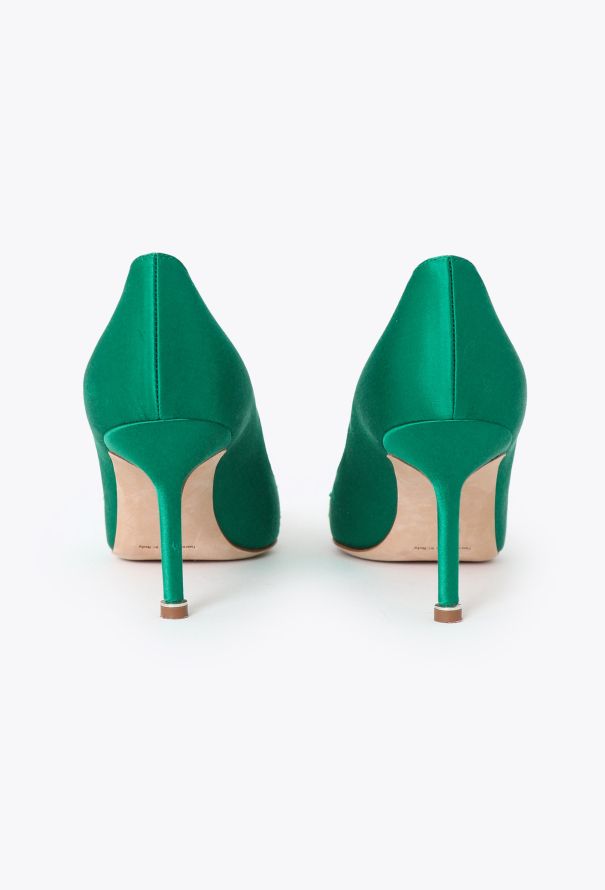 Manolo Blahnik 2020 Hangisi Satin Pumps - 4 Manolo Blahnik 2020 Hangisi Satin Pumps - 4