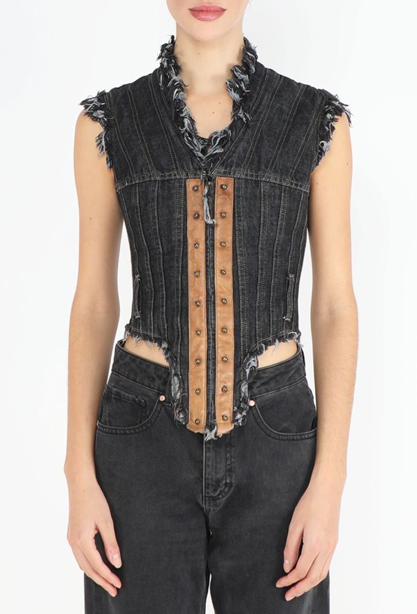Alexander McQueen RARE S/S 2003 ‘Irere’ Frayed Stay Vest - 5
