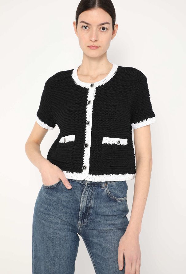 Chanel 2022 Crochet 'CC' Cardigan - 1
