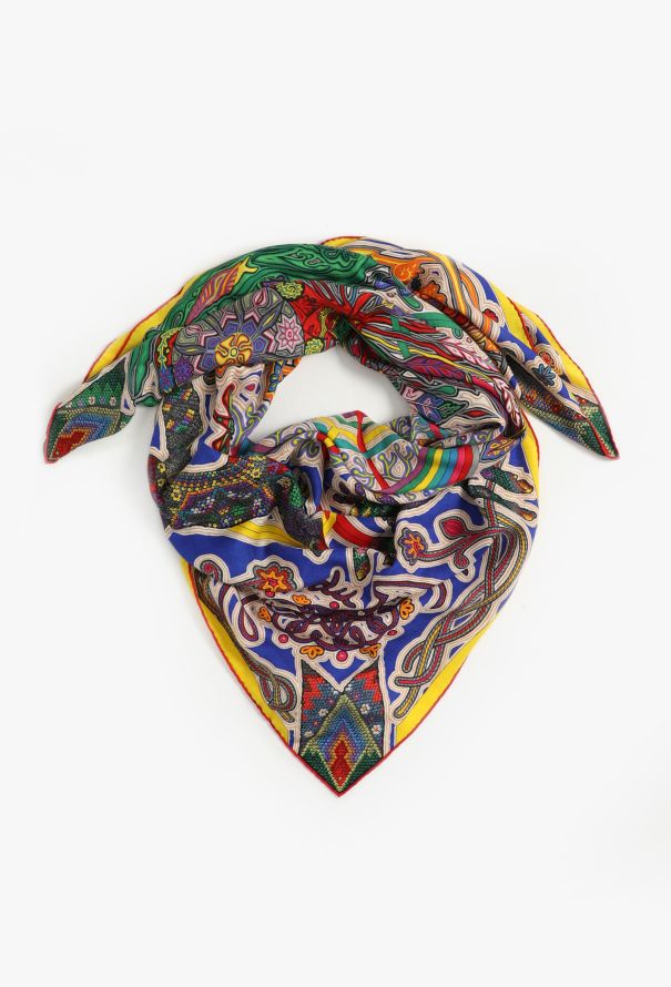 Hermès 2015 'L'Arbre du Vent' 140cm Cashmere Shawl - 3