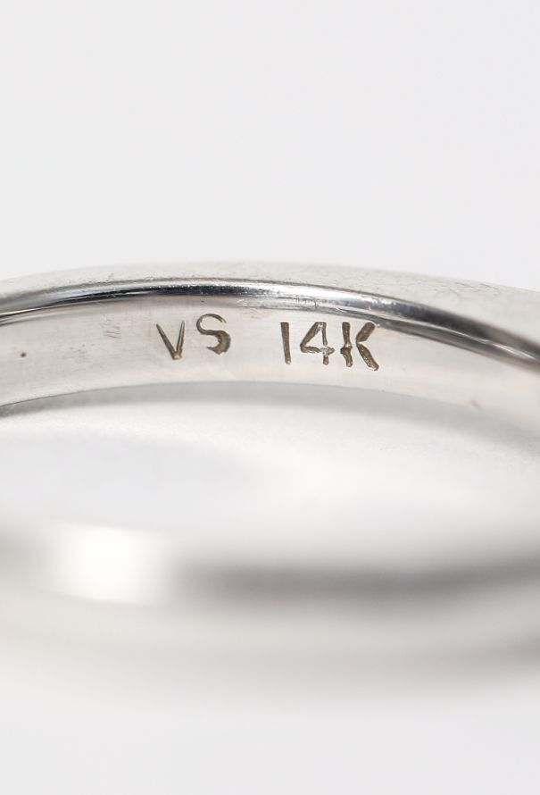 Modern Fine Jewelry 14K White Gold, Emerald & Diamond Ring - 6