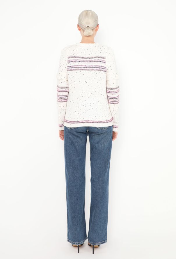 Chanel F/W 2018 Embellished Cashmere Sweater - 4 Chanel F/W 2018 Embellished Cashmere Sweater - 4