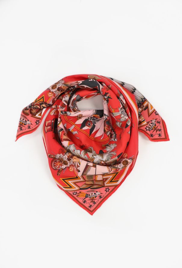 Hermès Vintage 'Kachinas' 90cm Silk Carré - 3