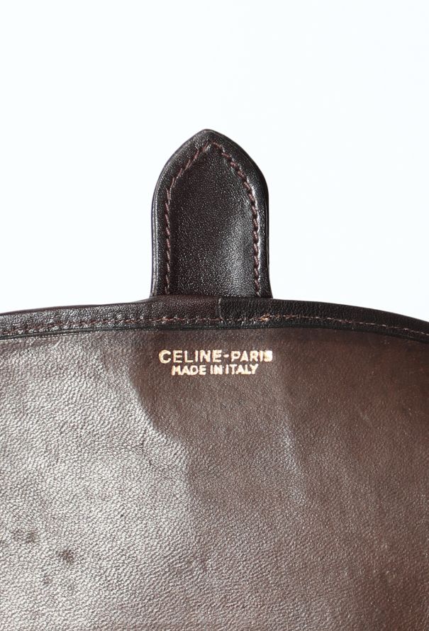 Triomphe vintage cloth clutch bag Celine Brown in Cloth - 31763878