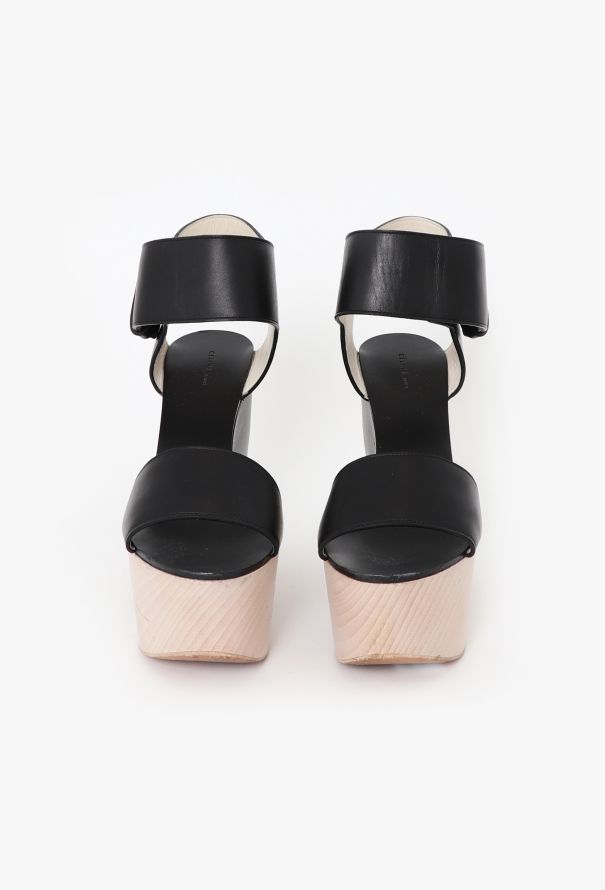 Céline 2012 Leather Split Platform Sandals - 3 Céline 2012 Leather Split Platform Sandals - 3