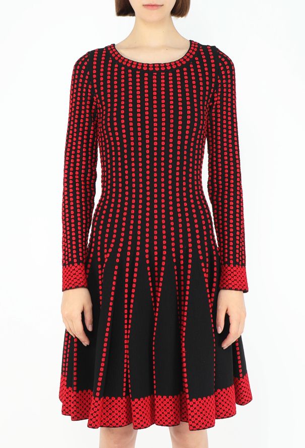 Alaïa F/W 2014 Dotted Skater Dress - 3