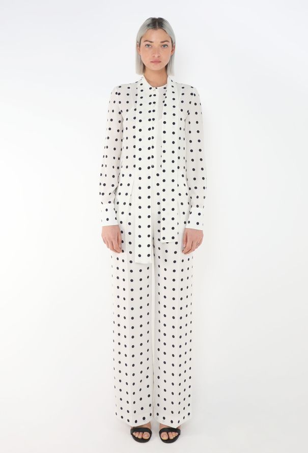 Valentino 2023 Polka Dot Lavallière Jumpsuit - 4