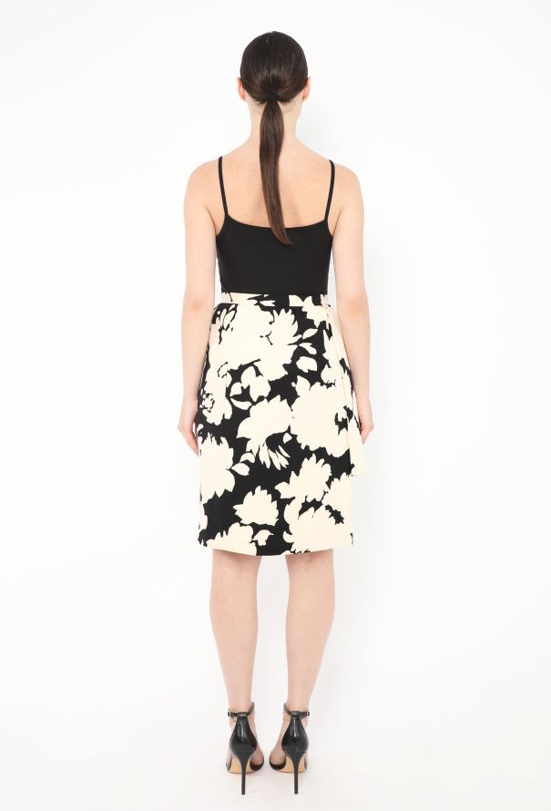 Saint Laurent Couture S/S 1991 Belted Floral Wrap Ensemble - 7