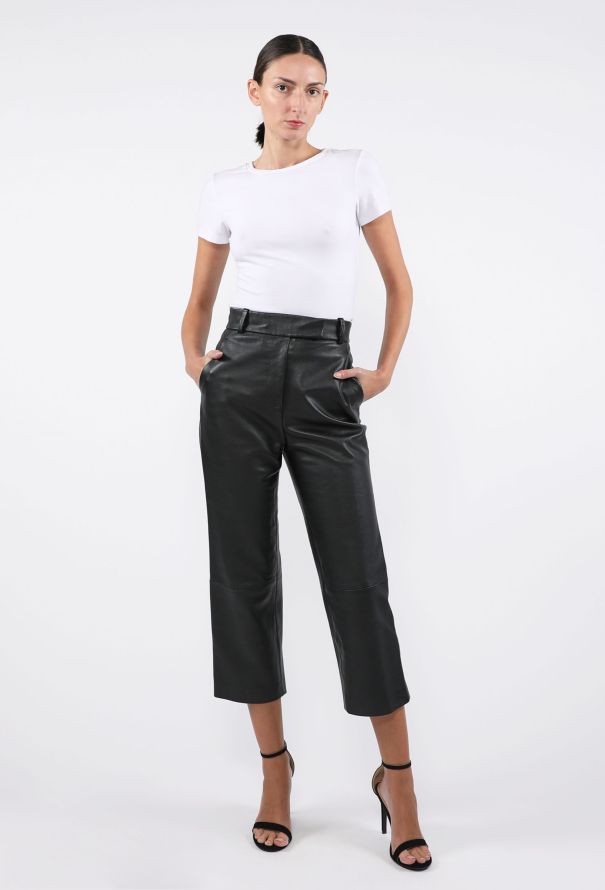 Khaite Emile Lambskin Leather Pants, F/W 2023 - 3