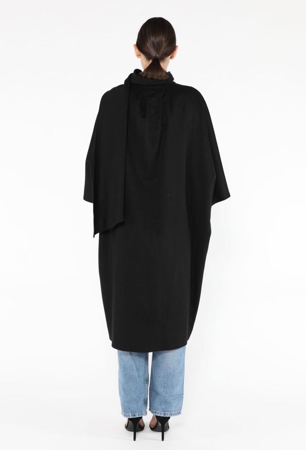 Gemini '70s Draped Shawl Coat - 5