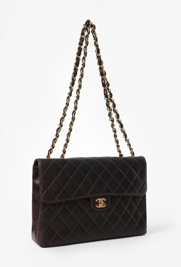 Chanel Chocolate Brown Jumbo Timeless Flap Bag - 4
