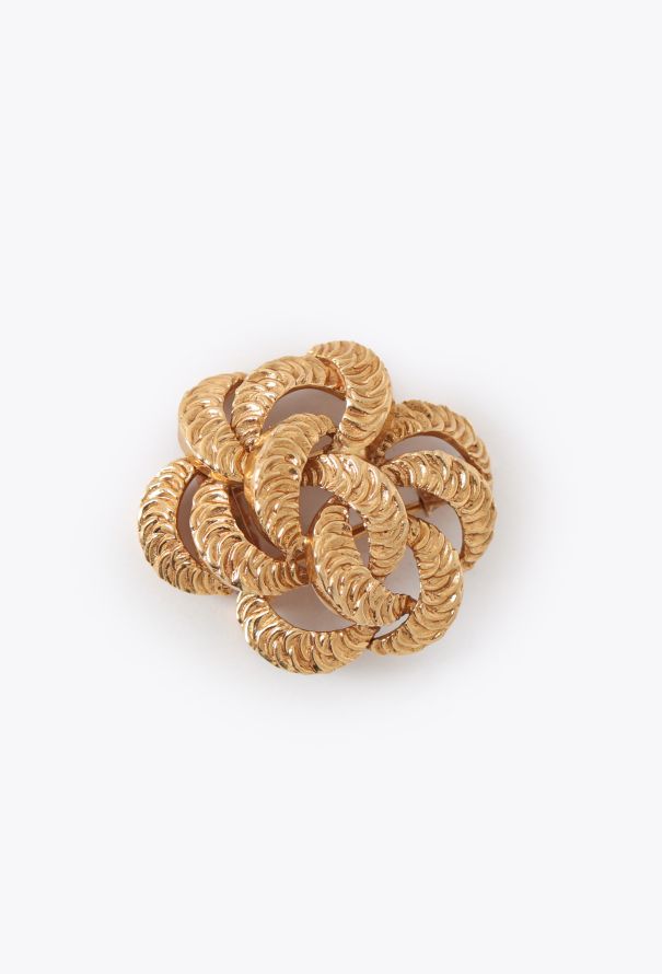 Boucheron 18k Yellow Gold Floral Knot Brooch - 3