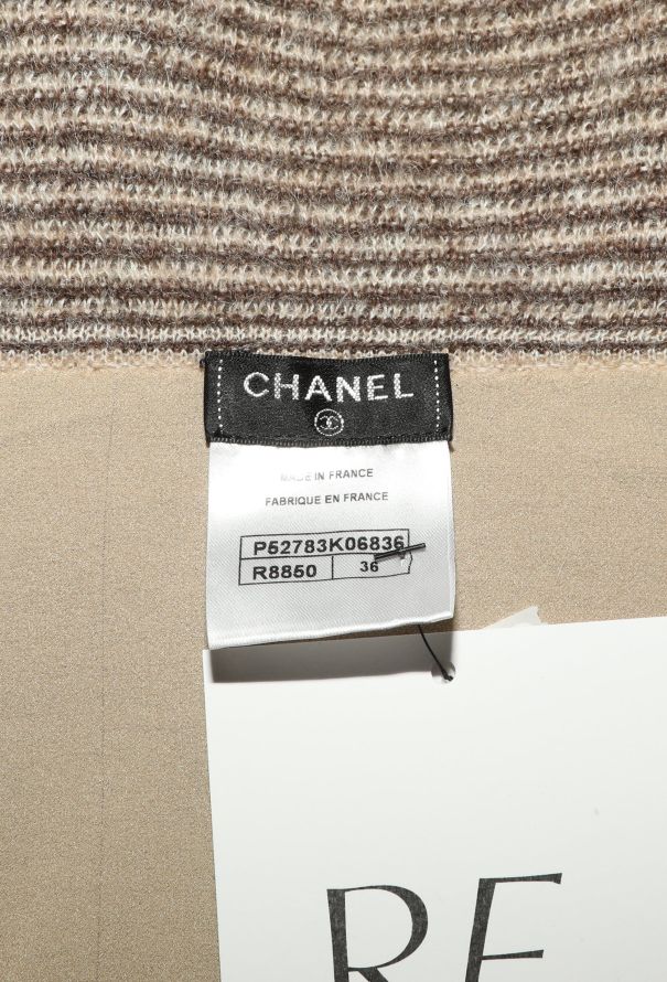 Chanel F/W 2015 Striped Mohair Turtleneck - 6 Chanel F/W 2015 Striped Mohair Turtleneck - 6