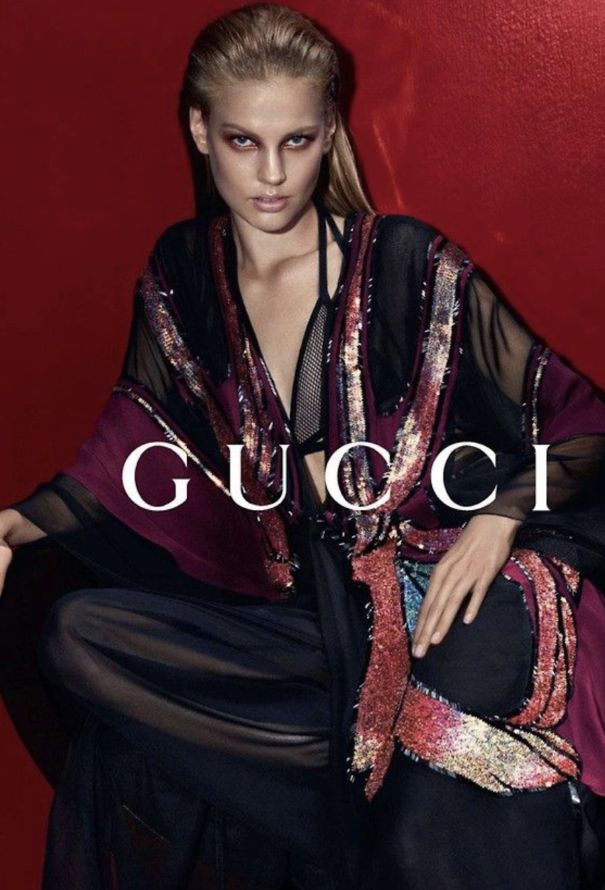 Gucci Art Nouveau Kaftan & Mesh Bralette, S/S 2014 - 6