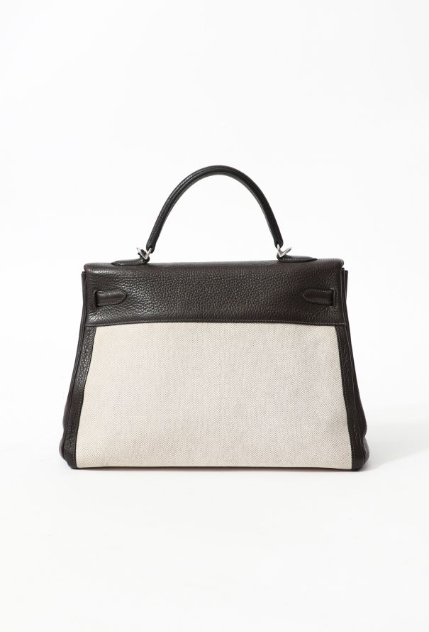 Hermès Clémence & Toile H Kelly Retourné 35 - 5