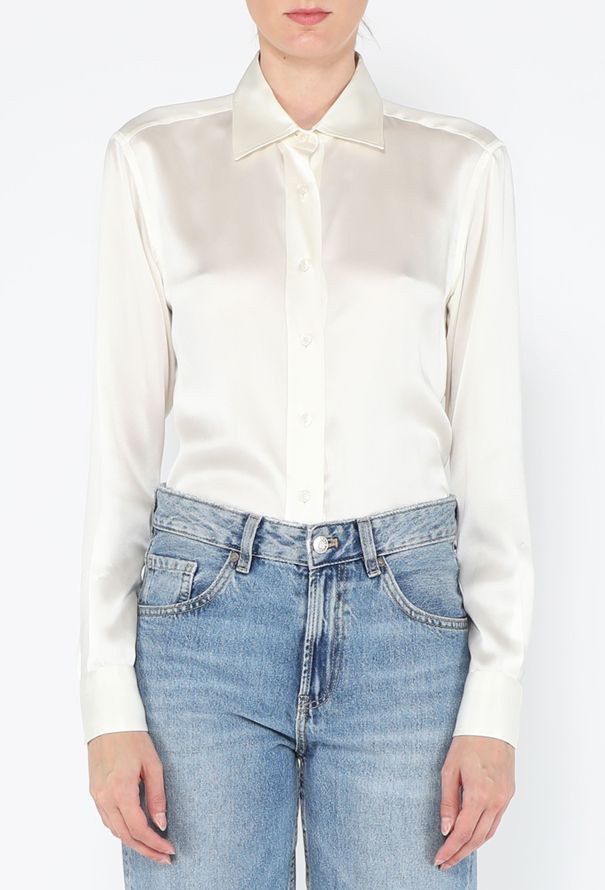 Tom Ford Classic Silk Button Down Blouse, S/S 2024 - 3
