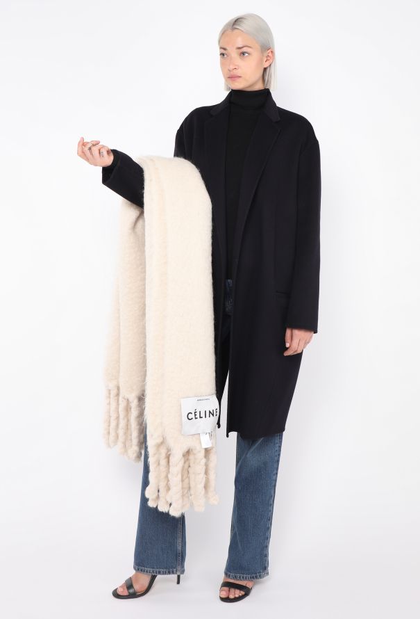 Céline F/W 2017 Mohair Fringe Blanket - 3