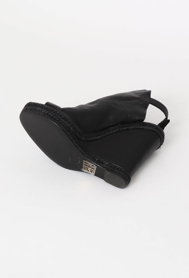 Balenciaga Resort 2010 Leather Wedge Espadrilles - 6 Balenciaga Resort 2010 Leather Wedge Espadrilles - 6