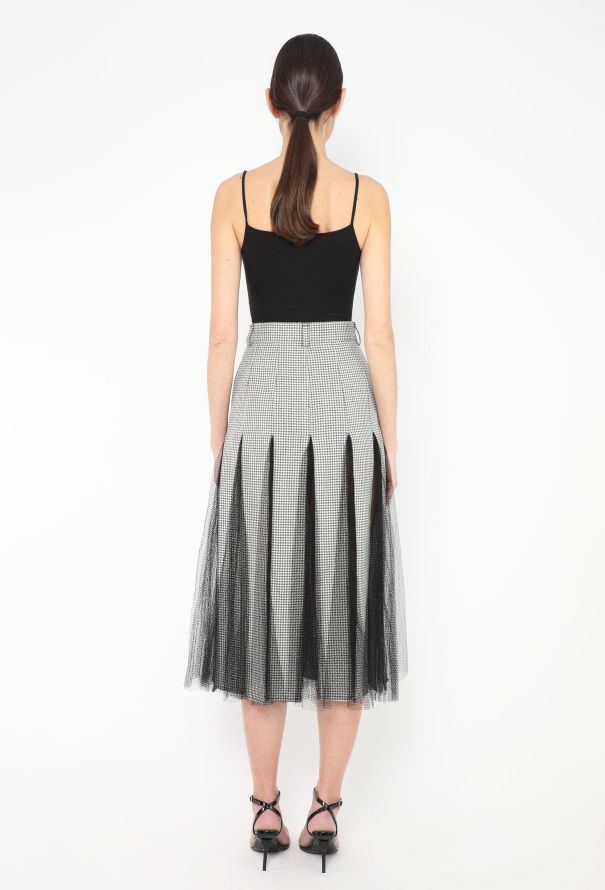 Dior F/W 2020 Checkered Cut-out Skirt - 5 Dior F/W 2020 Checkered Cut-out Skirt - 5