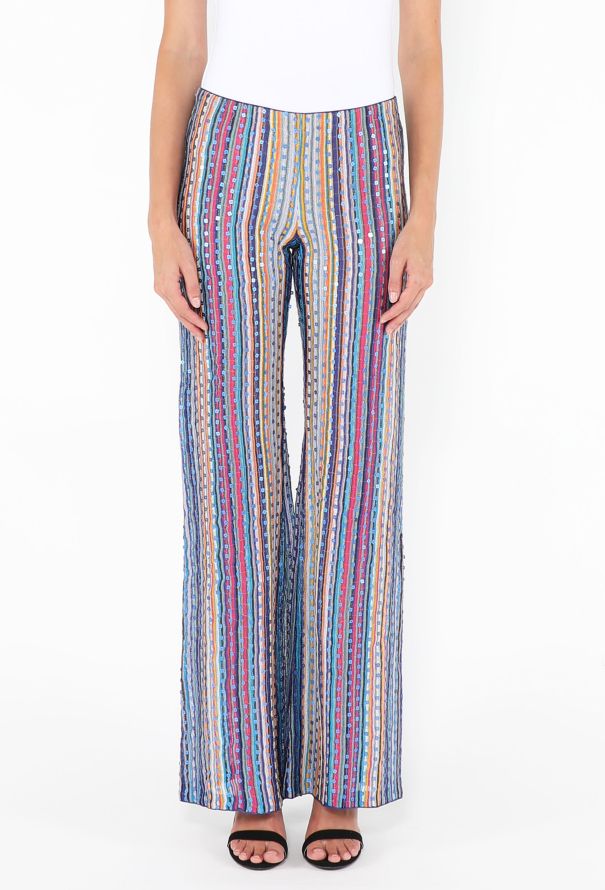 Missoni Sequin Palazzo Knit Pants - 3