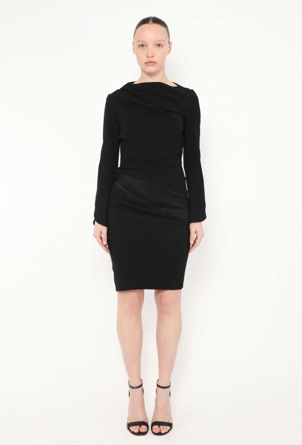 Balenciaga 2008 Ruched Asymmetrical Dress - 2 Balenciaga 2008 Ruched Asymmetrical Dress - 2