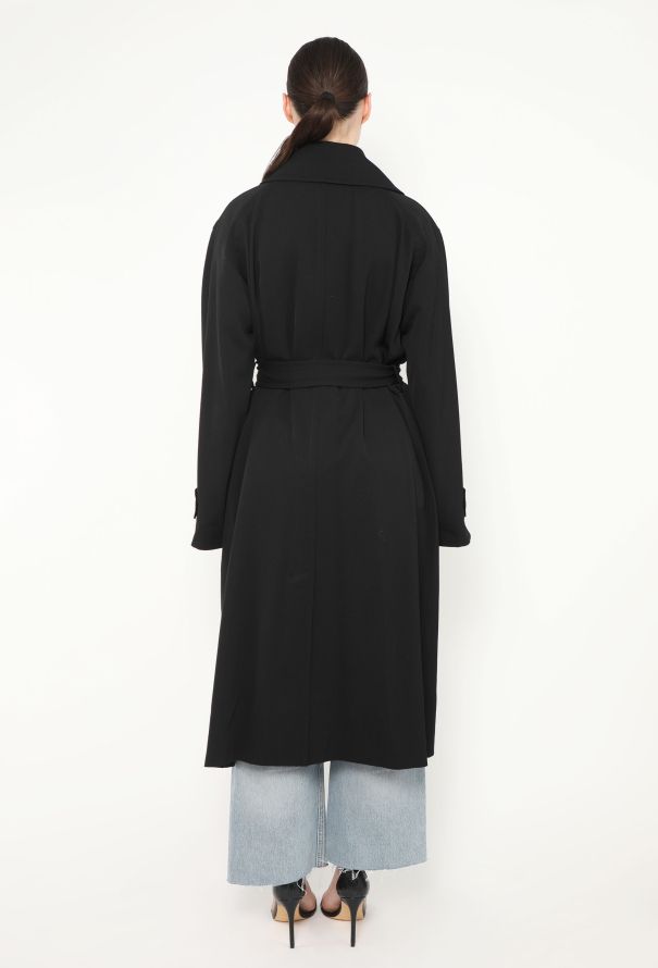 Céline Belted Twill Trench Coat - 5 Céline Belted Twill Trench Coat - 5