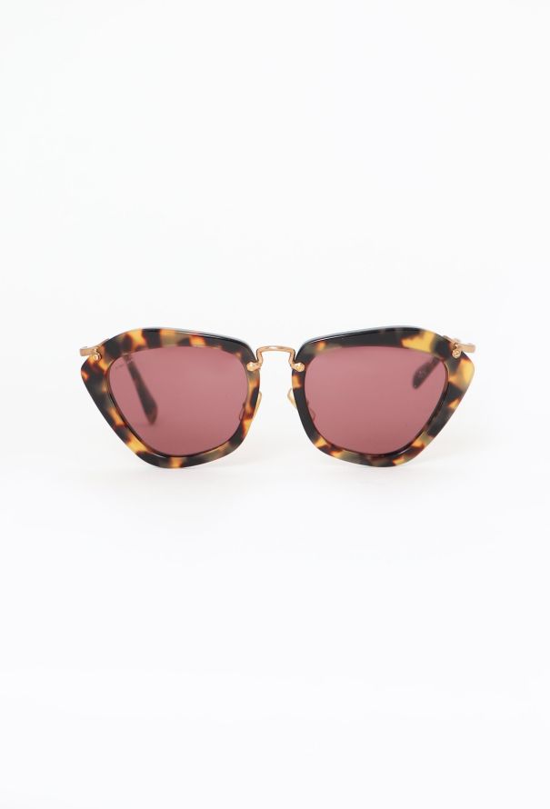 Miu Miu Tortoiseshell Cat-Eye Sunglasses - 1