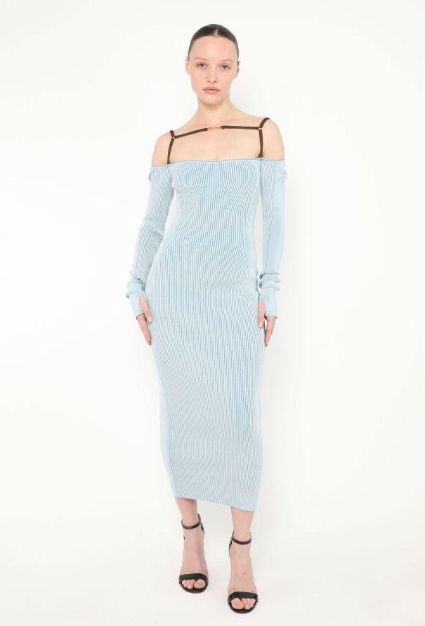 Jacquemus 2024 Sierra Ribbed Cage Dress - 1