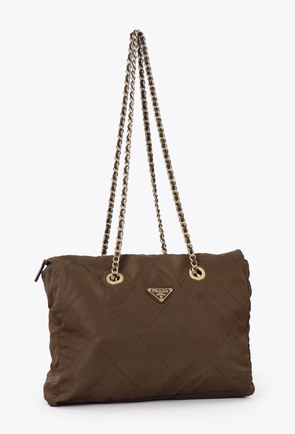 Prada 1995 Quilted Nylon Shoulder Bag - 2