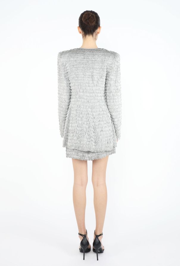 Norma Kamali 1980 Tiered Fringe Ensemble - 5