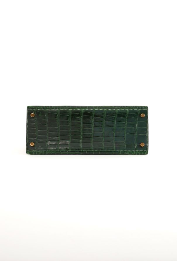 Hermès Vert Émeraude Alligator Kelly Sellier 28, 1992 - 9