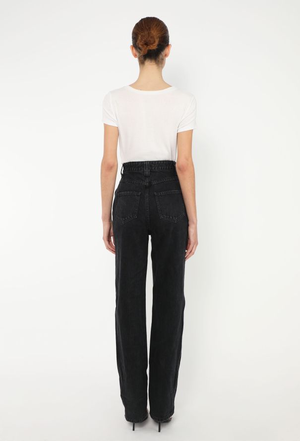 Khaite 2023 Albi Tapered-Leg Jeans - 5