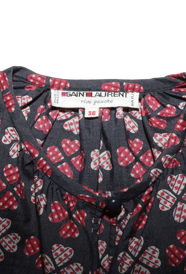 Saint Laurent S/S 1978 Heart Print Skirt Ensemble - 8 Saint Laurent S/S 1978 Heart Print Skirt Ensemble - 8