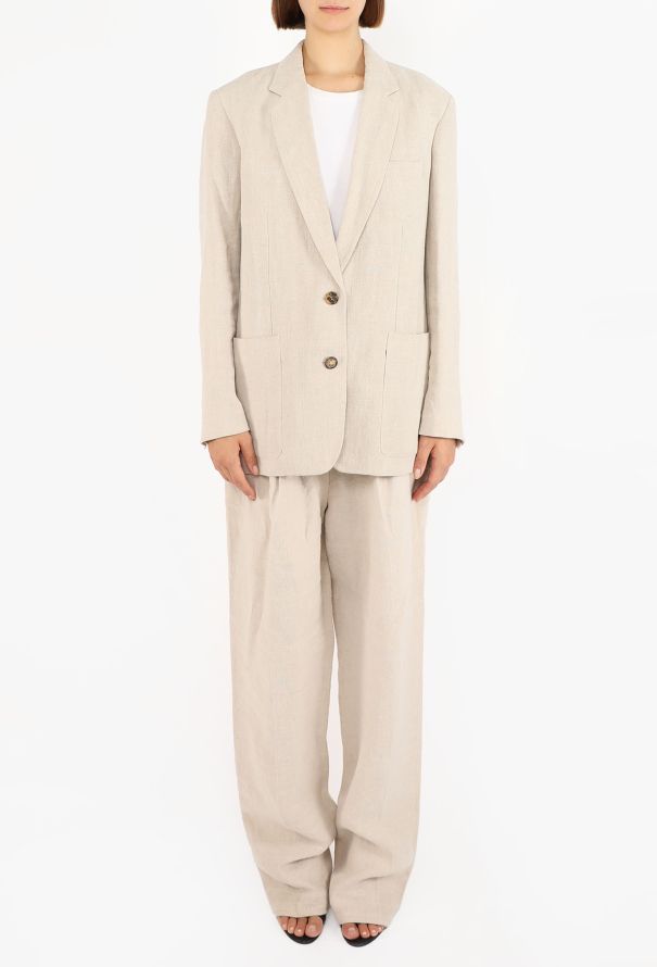 Céline Belted Linen Suit, Resort 2014 - 7